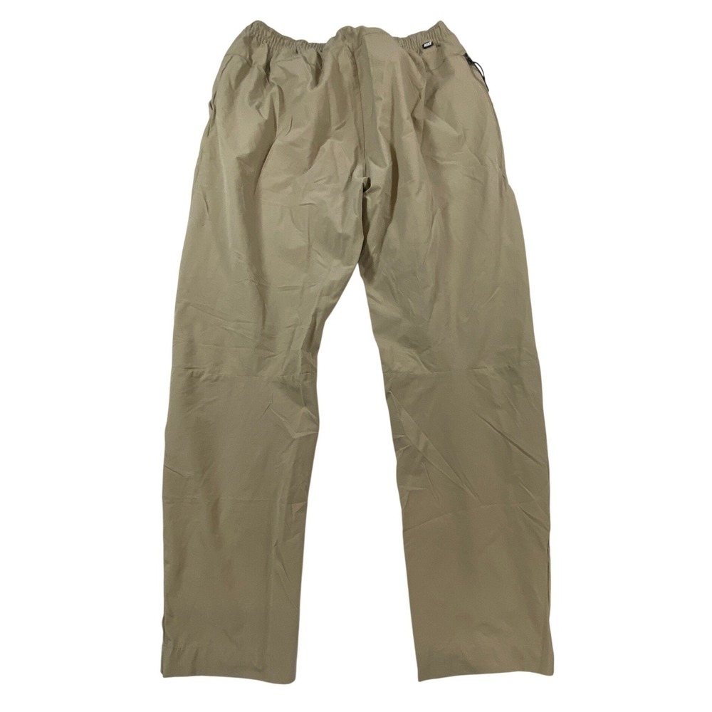 Nike Mens XL Woven Sportswear Pants Tan Khaki Elastic Waist Zip Pocket Futura - Picture 3 of 13